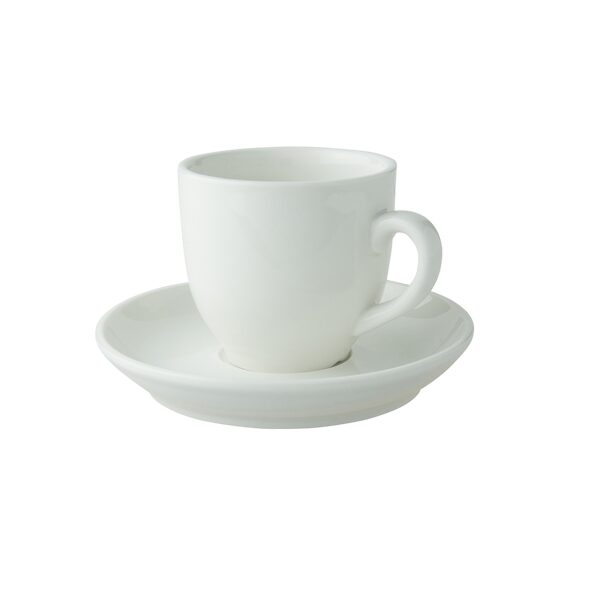 Palmer Koffiekop en schotel Robusta 14 cl 12.5 cm Offwhite Porselein 12 stuk(s) | HOFI Totaal | 129280