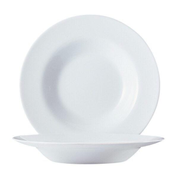 Restaurant wit Bord diep 22,5 cm (set van 6) | HOFI Totaal | 144752