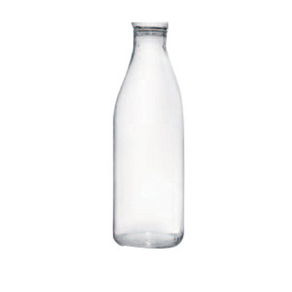 Fles 1 liter met dop helder | HOFI Totaal | 516077