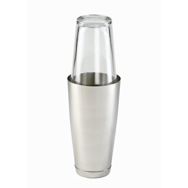 Shaker 0,8 liter 2-delig rvs met glas Boston | HOFI Totaal | 517941