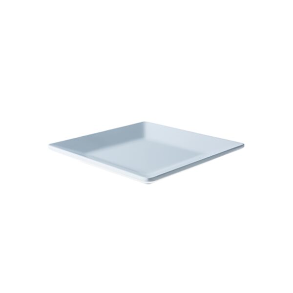 Bord 18,5 cm vierkant 2,5 cm hoog wit Melamine | HOFI Totaal | 518781