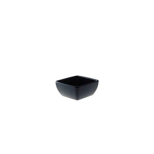 Schaal 9 cm vierkant 3,5 cm hoog zwart Melamine | HOFI Totaal | 518836
