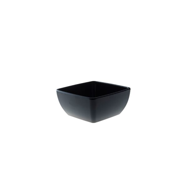Schaal 12,5 x 12,5 cm vierkant 6 cm hoog zwart Melamine 40 cl Truyts | HOFI Totaal | 518838
