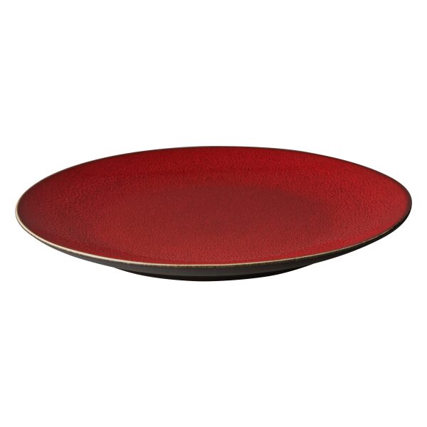 Lava Bord 27 cm rood/bruin Palmer Stoneware | HOFI Totaal | 525938