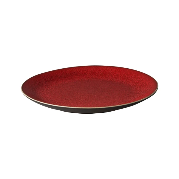 Lava Bord 21,5 cm rood/bruin Palmer Stoneware | HOFI Totaal | 525939