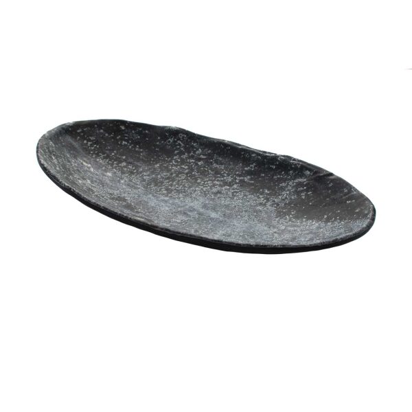 Endure Schaal 31,5x18 cm ovaal marmer/zwart Melamine Cheforward | HOFI Totaal | 529729