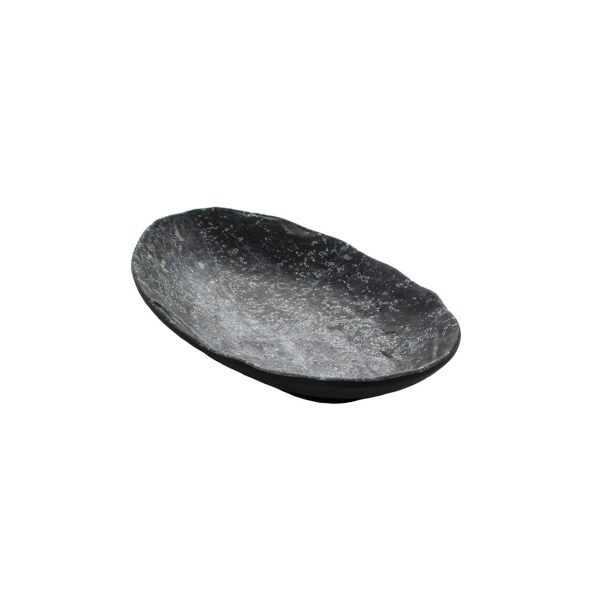 Endure Schaal 26x15,5 cm ovaal marmer/zwart Melamine | HOFI Totaal | 529759