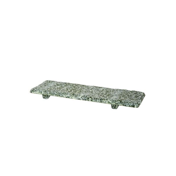 Sushi Schaal 30x9 cm rechthoekig graniet groen | HOFI Totaal | 531219