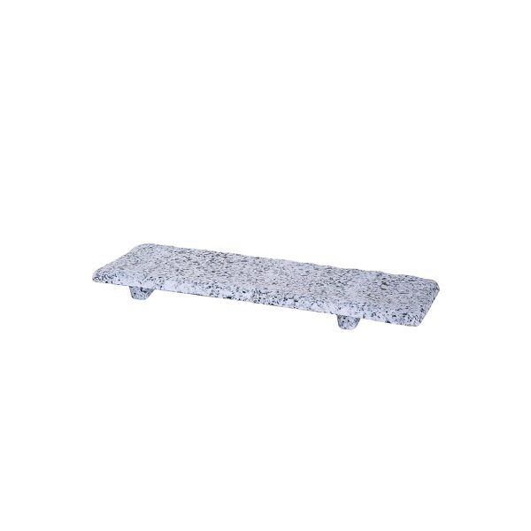 Sushi Schaal 30x9 cm rechthoekig op voet grijs | HOFI Totaal | 531455