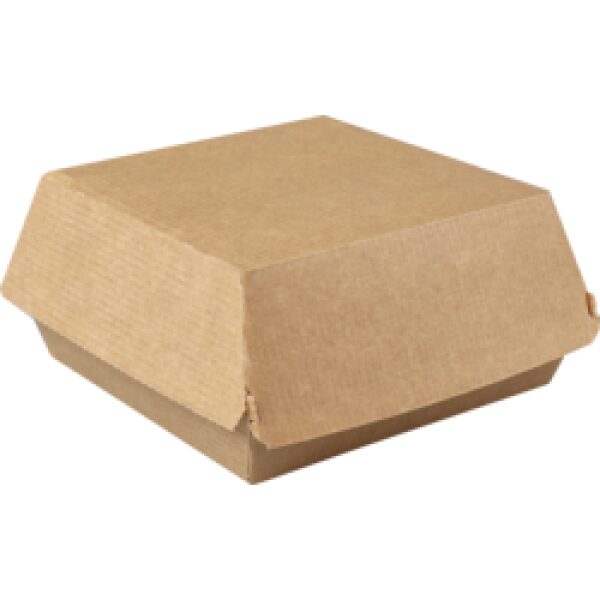 Biodore® Bak, Papier, hamburgerbak, 115x115x65mm, bruin | HOFI Totaal | 176111