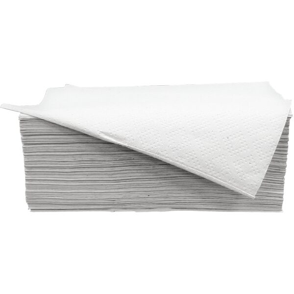 Handdoekjes Z-vouw recycled tissue wit 1 laags | HOFI Totaal | 208